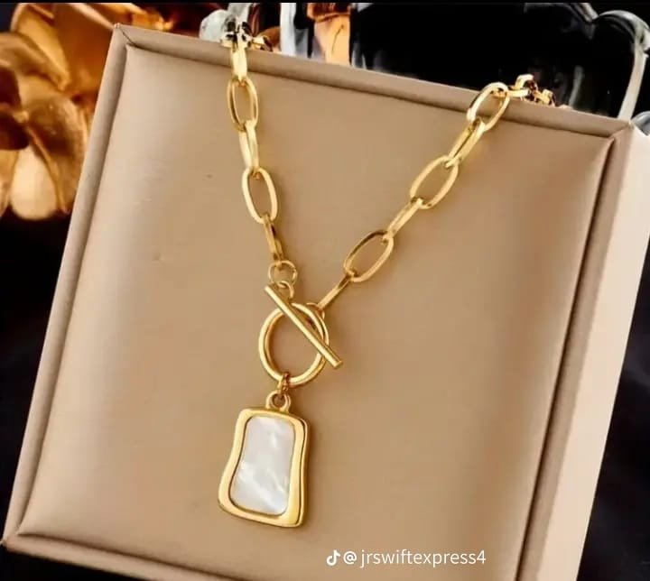 Golden chain necklace