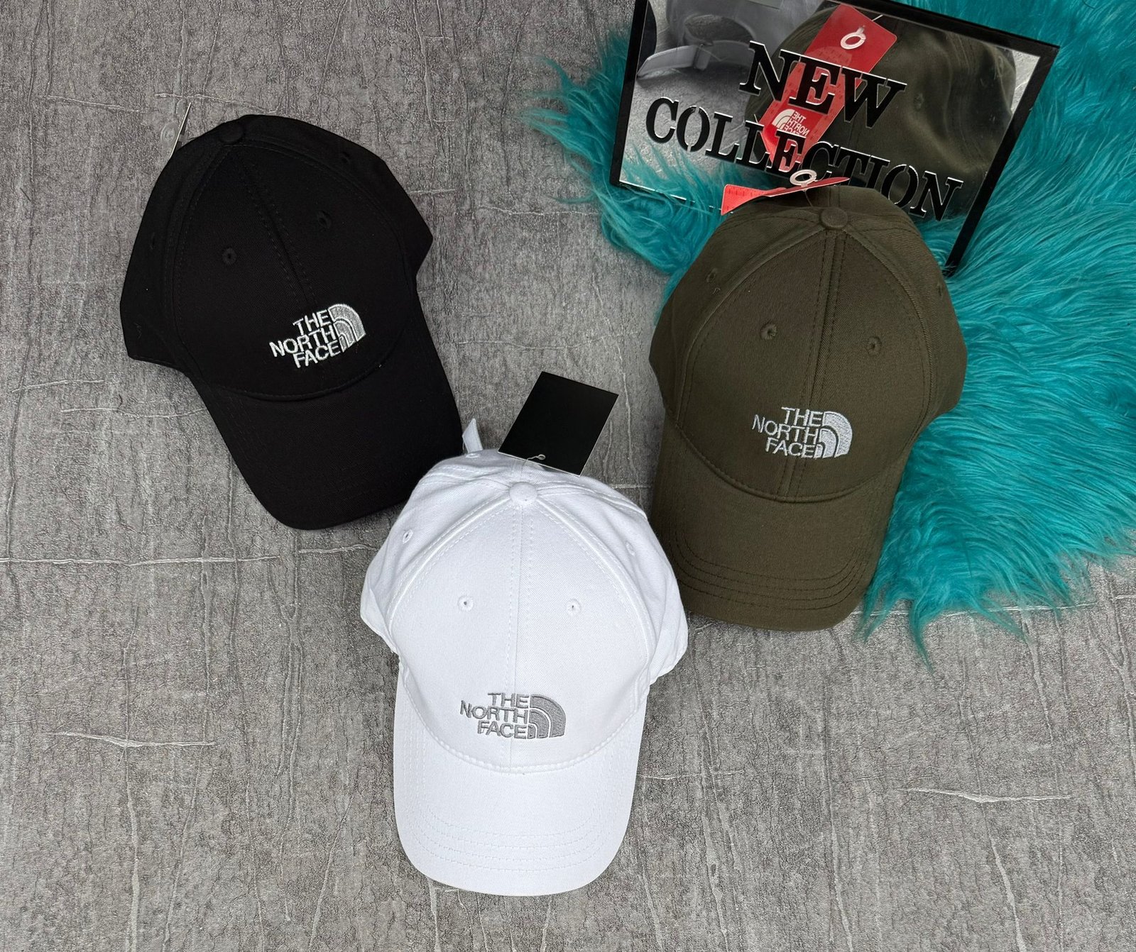 The North Face baseball caps