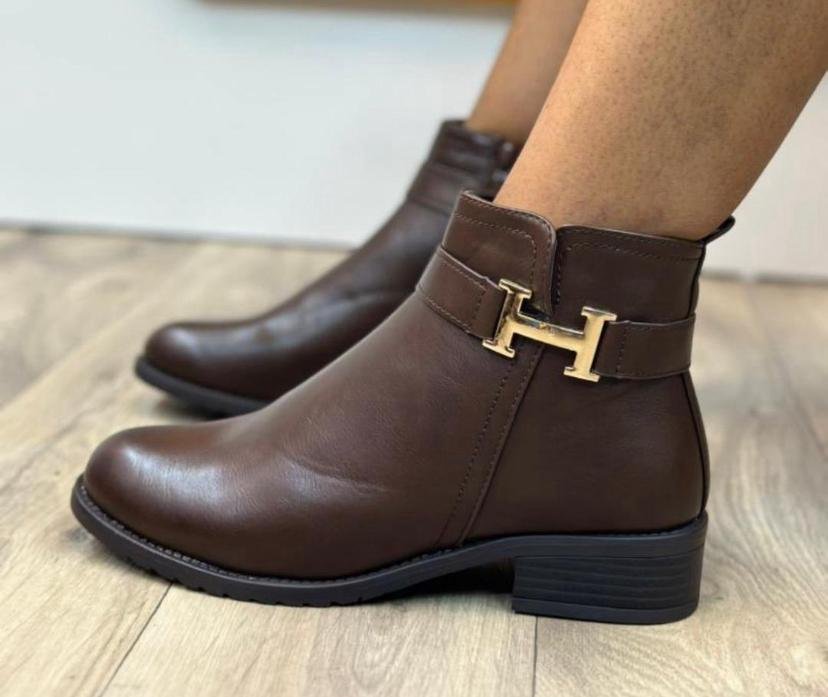 brown ankle boots