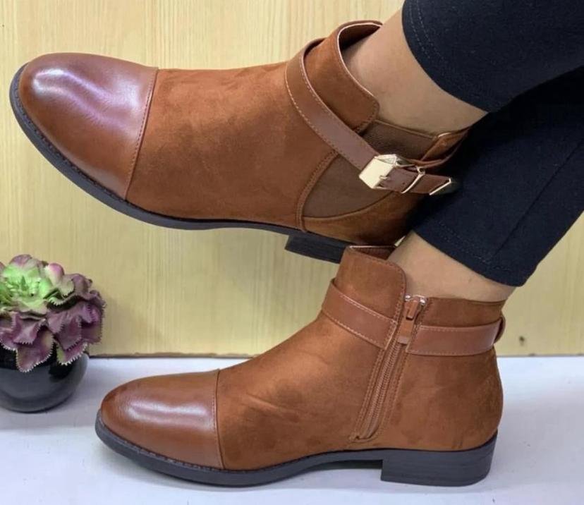 brown ankle boots
