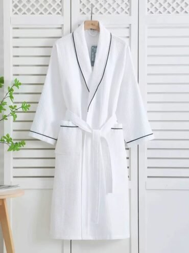 waffle weave bathrobe
