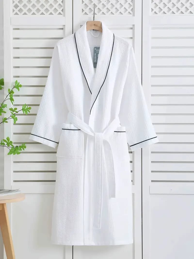 waffle weave bathrobe