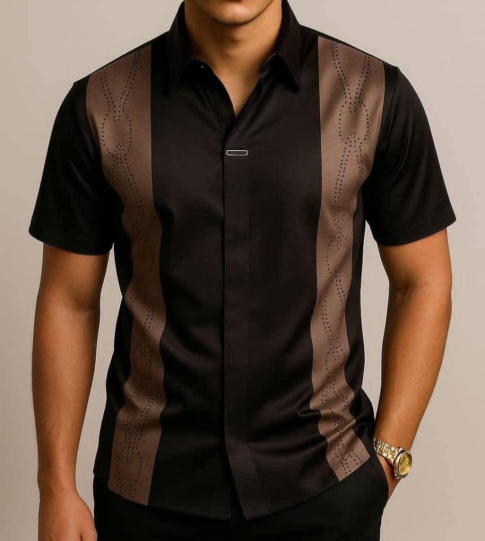 Men’s Perforated Panel Polo Shirt