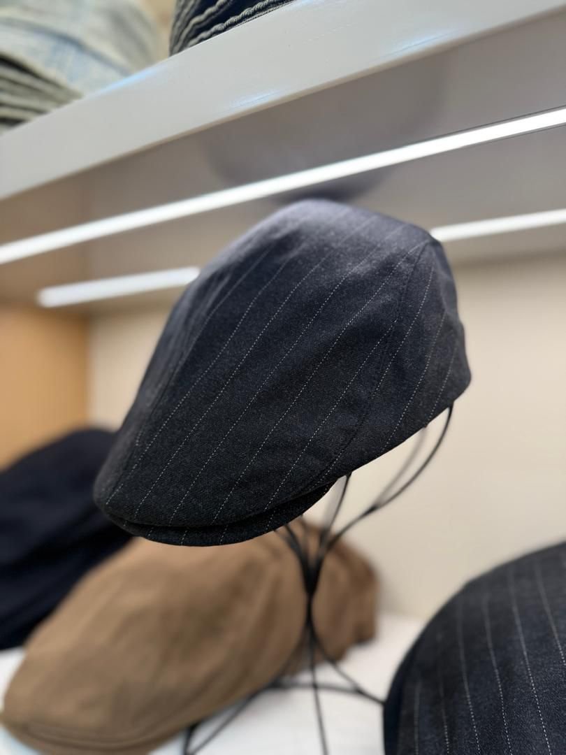 Pinstripe Flat Cap