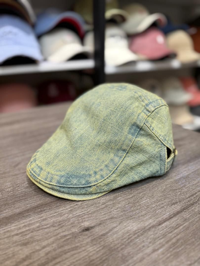 Men’s Washed Denim Newsboy Cap