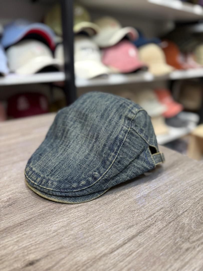 Men’s Washed Denim Newsboy Cap