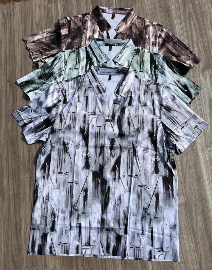 Men’s Abstract Print Polo Shirt Collection