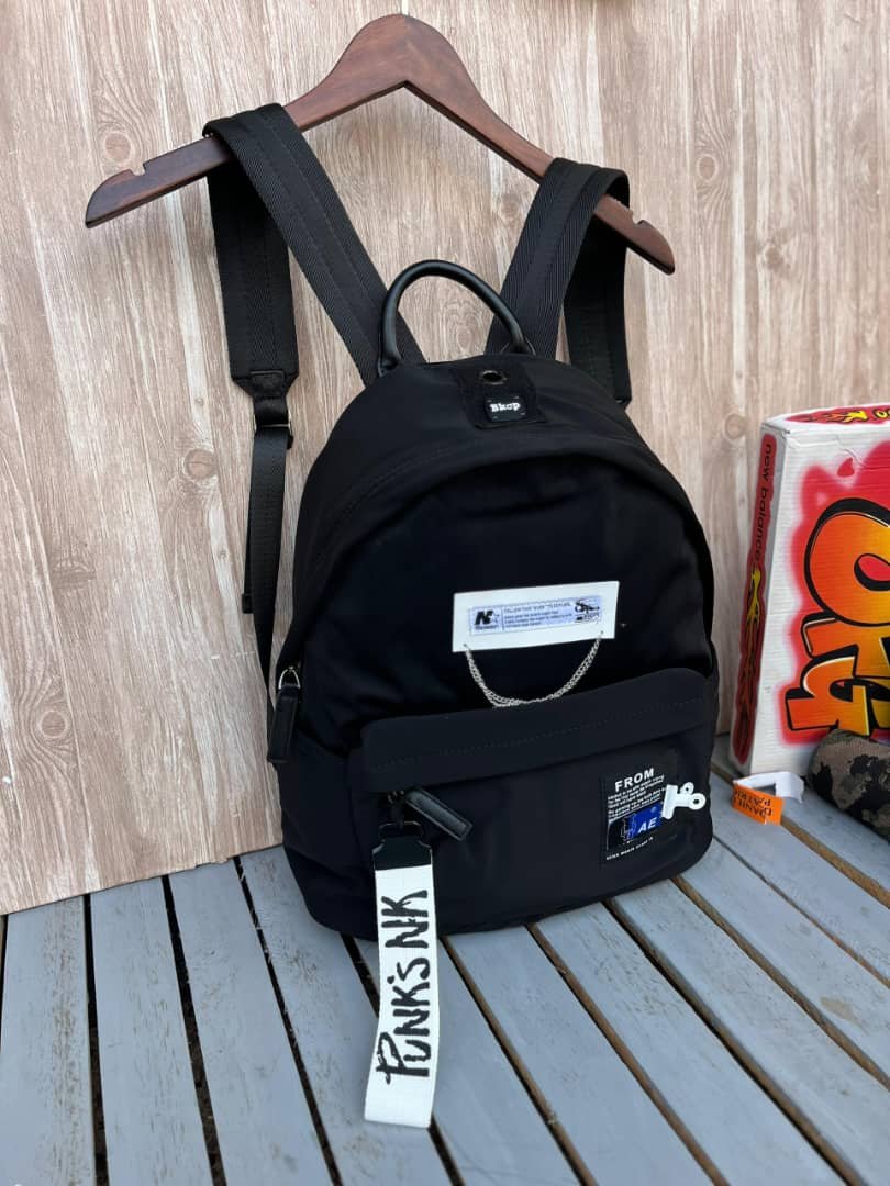 black backpack