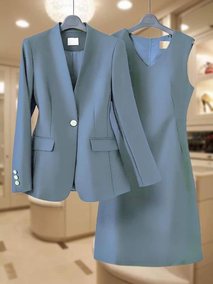 elegant two-piece suit set for women