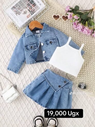 three-piece denim set