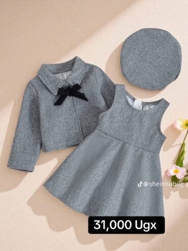 kids’ outfit is a three-piece set